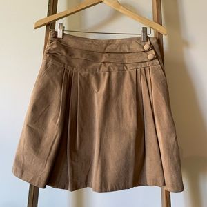 Anthropologie Suede Leather Skirt by Wendy Katlen